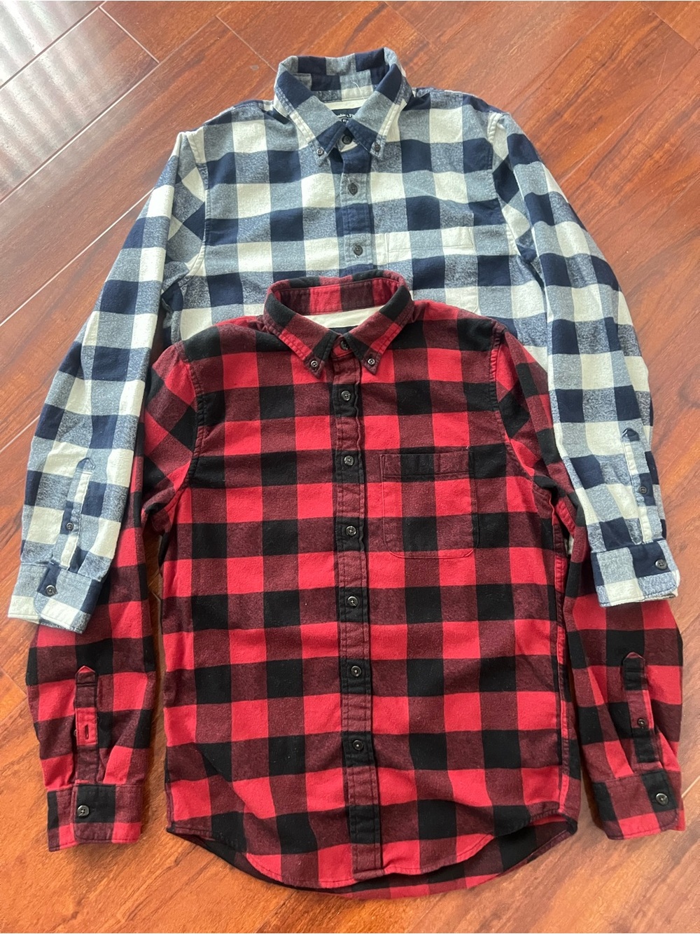 Abercrombie & Fitch men's long-sleeve cotton flannel shirts - Medium #2